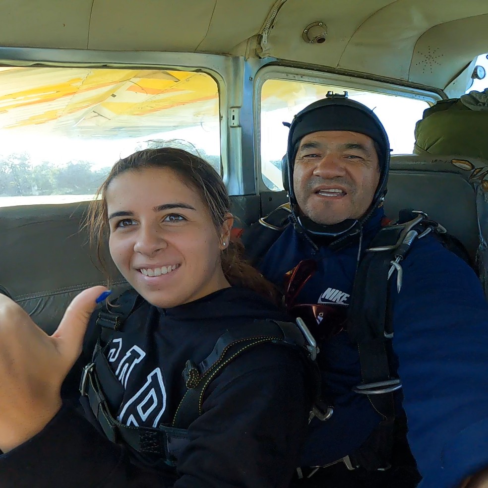 Salto en paracaídas - En avión